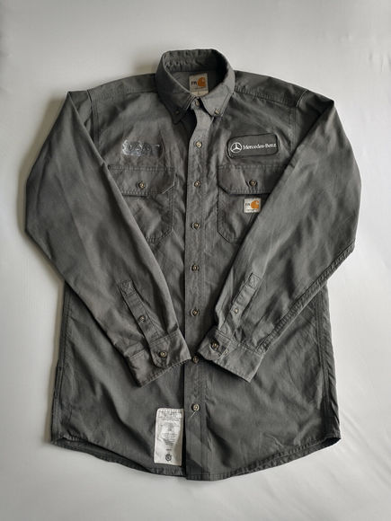 Carhartt Other - Carhartt FR | Men's Grey Flame Resistant Long Sleeve Work Shirt Mercedes | S